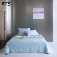 伊伊爱 YTD25005 水光锦氨透气莱赛尔大豆夏凉被 150*200cm（单位：条）浅天兰+奶黄