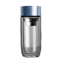 有福有派YF-7075-220鹅蛋双层玻璃杯 220ml（单位：个）蓝色