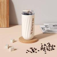 贝洛可（BELO&PRAC）  BK229 斜杠青年时尚咖啡杯保温杯 350ml (单位: 个)
