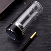 璞莉丝 PLS5131 剑辛系列 双层玻璃杯 300ml（单位：个）黑色