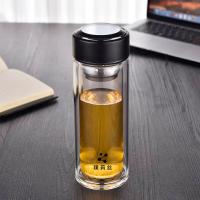 璞莉丝 PLS5131 剑辛系列 双层玻璃杯 300ml（单位：个）黑色