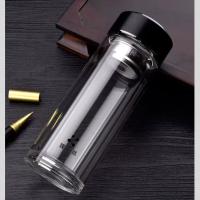璞莉丝 PLS5131 剑辛系列 双层玻璃杯 300ml（单位：个）黑色