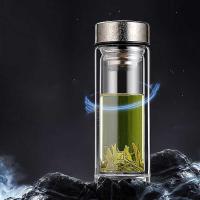 明霞 MX3597-ST320 双层纯钛玻璃杯 320ml (单位: 个)本色