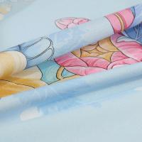 富安娜（fuanna） 漫语幽香 床品套件 203*229cm 水蓝色（单位：套）被套203*229cm、床单 230*240cm、枕套 74*48cm*2