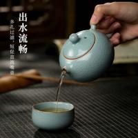 贝格帝 BGD-BH03 冰花一壶两杯套组 汝窑茶具套装 180ML茶壶*1+20ML茶杯*2+礼盒*1 （单位：套） 冰花