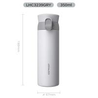乐扣乐扣（LOCK&LOCK）LHC3240 憧憬弹跳保温杯 450ml（单位：个）灰色