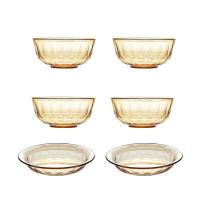 佰乐扣（BAILOCK） 百丽 餐具六件套 碟子196mm*2+小碗460ml*4 (单位: 套)