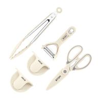 BTSM 厨房工具六件套 BTCF-C0410 食物夹 尺寸265x36mm  拇指手夹 尺寸115x80mm 多功能削皮器 尺寸167x82mm  熊猫剪 尺寸210x90mm (单位:套)