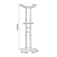 臻远 ZY5052283 落地衣帽架 40.5*40.5*170cm 红棕色 升级款 (单位:个)