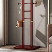臻远 ZY5052283 落地衣帽架 40.5*40.5*170cm 红棕色 升级款 (单位:个)