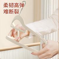 四万公里 SWJ6056 植绒衣架子 42*23cm 20支/组（单位：组）灰色
