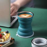 四万公里 SW7337 便携折叠杯 8.5*8.5*2.5cm（单位：个）墨绿色