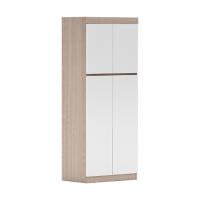 臻远 ZY5052607 公寓家具双门衣柜 80*50*200cm 柚木 暖白 (单位:台)