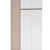 臻远 ZY5052607 公寓家具双门衣柜 80*50*200cm 柚木 暖白 (单位:台)