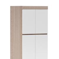 臻远 ZY5052607 公寓家具双门衣柜 80*50*200cm 柚木 暖白 (单位:台)