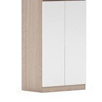臻远 ZY5052607 公寓家具双门衣柜 80*50*200cm 柚木 暖白 (单位:台)