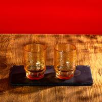 山重山 6096 腾龙杯玻璃杯两件套 350ml*2 琥珀色（单位：套）