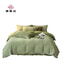 璞莉丝 PLSTJ101 牛奶绒加厚5D雕花绒床上四件套（被套200*230cm+床单245*250cm+枕套48*74cm*2个）（单位：套）