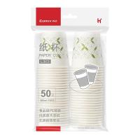 齐心（COMIX） L303 加厚纸杯200ML 50个装(7安)（单位：包）白色