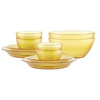康宁（VISIONS） EK-JZ-10A/KZYL 晶致餐具10件套（4小碗2大碗2小盘2大盘）336ml+800ml+453ml+665ml (单位:套)
