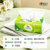 心相印（Mind Act Upon Mind） 纸巾抽纸 云感柔肤 DT17100-6B 132*190mm*100抽*6包/提 (单位:提)