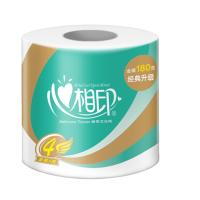 心相印（Mind Act Upon Mind） 有芯卷纸 心柔系列 BT810 4层 109mm*140mm 180克/卷 10卷/提 (单位:提) 新旧包装随机