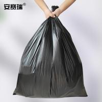 安赛瑞 平口垃圾袋 12302 100L 90×110cm 50个装 (单位:包) 黑色