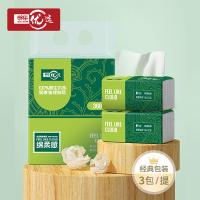 思景 邮乐优选 软包抽纸 yx-sj-985-4 140mm*190mm/张；3层120抽*3包 24提/箱 (单位:提) 白色