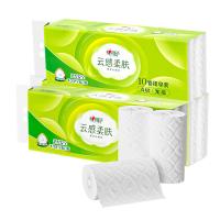 心相印（Mind Act Upon Mind） 纸巾无芯卫生卷纸 云感柔肤 RW3410-3T 136*140mm*70g*10卷*3提 (单位:袋)