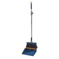 兰诗 扫把簸箕套装 软毛可旋转 WYQ0384 扫把26.5*9*100cm 簸箕25*24.5*86cm 1套/箱 (单位:套) 蓝橙