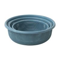 沃德百惠 塑料沥水篮三件套 A07249-J1 小号170*216*80mm 中号200*255*90mm 大号225*290*105mm (单位:套) 颜色随机