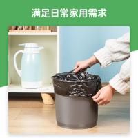 得力（deli） 9586 平底垃圾袋 450*500*0.007mm 30个/卷（单位：卷）黑色