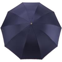 天堂 3311E 黑胶三折晴雨伞 64cm*10k  （单位：把） 藏青色