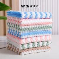 艾逸瑶选 逸洁珊瑚绒多色抹布 JQ-0111 30*30cm 5片装 80包/箱 (单位:包)