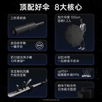 天玮伞业（Tianwei umbrella） 全自动晴雨伞 T330040 105*65cm 60骨 (单位:把) 黑色