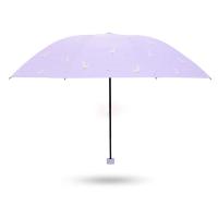 天堂伞 折叠晴雨两用伞 33866E 100*66cm (单位:把) 粉紫