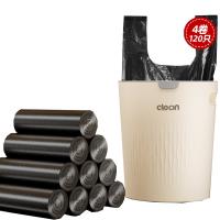 家杰优品 JJ-YC763 超厚背心手提式垃圾袋 45*50cm 30只/卷 4卷/包（单位：包）