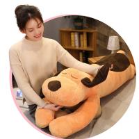 四万公里 可爱趴趴狗 毛绒玩具 公仔长条抱枕 60cm(单位：个) 黄色