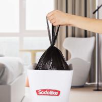尚岛宜家（sodolike） 背心手提式 垃圾袋 300只 50*65cm 10包/袋 (单位:袋) 黑色