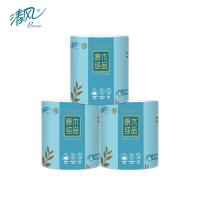 清风 原木纯品绒点压花卷筒卫生纸 A201YD 138*100mm*4层129段*20卷 (单位:箱)
