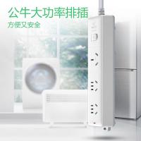 公牛（BULL） 大功率排插接线板 GN-406D 3米 (单位:个) 白色