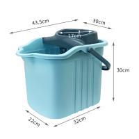 兰诗 带轮拖把桶 FH-2001 22*32*30cm 19L (单位:个) 蓝色