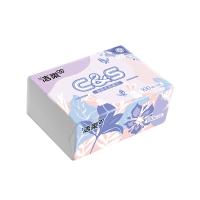 洁柔（C&S） CR065-24A 抽纸 纸巾 100抽3层*24包 紫色（单位：箱）