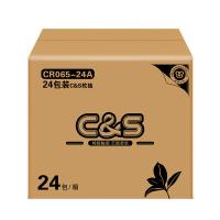 洁柔（C&S） CR065-24A 抽纸 纸巾 100抽3层*24包 紫色（单位：箱）