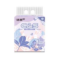 洁柔（C&S） CR065-24A 抽纸 纸巾 100抽3层*24包 紫色（单位：箱）