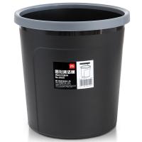 得力（deli） 9555 圆形清洁桶 256ｘ263mm（单位：只）黑色