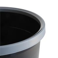 得力（deli） 9555 圆形清洁桶 256ｘ263mm（单位：只）黑色