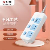 公牛（BULL） 3位排插 独立开关 GN-314 1.8米 (单位:个) 新老外观随机发货 白色