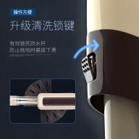 百家好世（BEKAHOS） 免手洗平板拖 加厚拖布 拖把32.5*10.5*136cm*1+拖布33*10.5cm*4 (单位:套) 卡其色