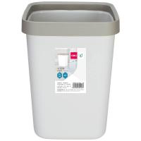 得力（deli） 18820 垃圾桶 10L（单位：只）浅灰